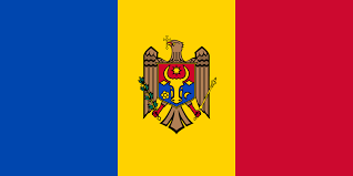It has vertical stripes of blue (end of lift), yellow (middle) and red (end of flight). Moldova Wikipedia