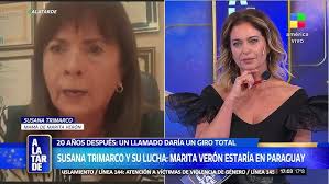 Margarita Wais rodeada de hombres