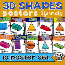 3d Shapes Posters Anchor Charts