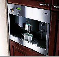 Water trickles down through a basket of ground coffee and then through a paper or reusable filter which gets rid of any bits. 14 Built In Coffee Machines Ideas Built In Coffee Maker Coffee Home Coffee Stations