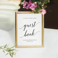 Printable Guest Book Sign Template Modern Guestbook Sign Rustic Guestbook Sign Please Sign Our Guestbook Editable Wedding Sign Template 2956454 Weddbook