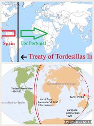 The treaty of tordesillas was agreed upon by the spanish and the portuguese to clear up confusion on newly claimed land in the new world. Treaty Of Tordesillas And Saragossa By A Happy Thinglink User Happy Zaragoza Spain And Portugal