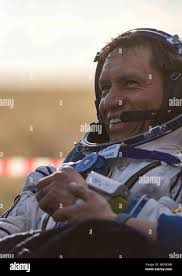 Zhezkazgan, Kazakhstan. 27 September, 2023. Expedition 69 NASA astronaut Frank  Rubio waves as he is helped out of the Russian Soyuz MS-23 spacecraft,  September 27, 2023 in Zhezkazgan, Kazakhstan. Roscosmos cosmonauts Sergey