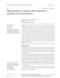 Japan confirms 3,455 new cases, including 1,099 in osaka, which is the first time it has reported more than 1,000, and a new record of 391 in hyōgo. Pdf Hyponatremia In Patients With Respiratory Syncytial Virus Bronchiolitis