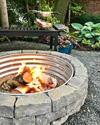 This diy fire pit is the perfect height for chatting around with friends and family diy fire pits are great because of their versatility. How To Build A Backyard Fire Pit Average But Inspired