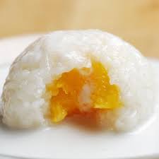 Mango Stuffed Sticky Rice Balls Recipe By Tasty Recipe Mango Sticky Rice Recipe Food Asian Desserts