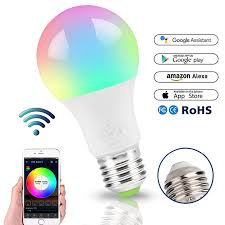 Wifi Smart Light Bulb Dimmable Multicolor Wake Up Lights No Hub Required Compatible With Alexa And Google Assistant Home Automation Modules Aliexpress