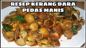 Resep Kerang Dara Asam Manis Youtube Resep Kerang Resep Manis