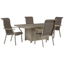 Check spelling or type a new query. Signature Design By Ashley Windon Barn 5 Piece Rectangular Fire Pit Table Set Royal Furniture Outdoor Dining Sets