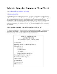 Http Www Deltastate Edu Student Life Wp Content Uploads Sites 34 2015 08 Roberts Rules Of Order Cheat Sheet Pdf