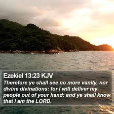 Ezekiel 13:23 KJV Bible Verse Images