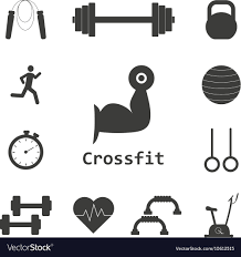 icons sport fitness gym royalty free vector