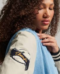 Superdry Veste en Jean, Wash/Oatmeal, 42 Femme : Amazon.fr: Mode