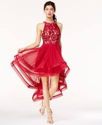 Speechless Juniors High Low Fit Flare Dress Macys Com Fit And Flare Cocktail Dress White High Low Dress Fit Flare Dress