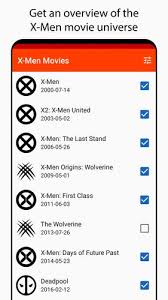 The timeline refers to the order of events as it occurs in the universe. Timeline For X Men Movies For Android Apk Download