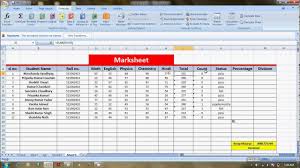 Countif Percentage If Add Formulas Through Make Marksheet In Excel Youtube