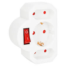 Feuchtraum aufputzsteckdose schalter steckdosen außenbereich. Brennenstuhl Adapterstecker 3 Fach Weiss