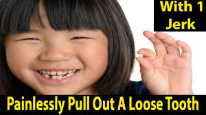 The tooth can only hurt if a large piece of it is broken off, especially when the tooth pulp is exposed as a result of the damage. How To Pull Out A Loose Tooth At Home Without Pain How To Painlessly Pull A Loose Tooth Youtube
