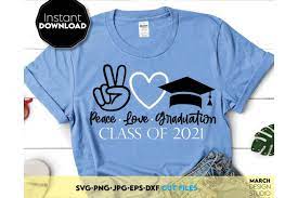 Download Peace Love Graduation Tshirt Mug Svg Gift Svg 1143806 Cut Files Design Bundles