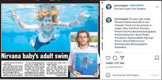 Spencer elden, now 30, is suing nirvana and record execs over the photo of him used on the cover of nevermind alleging child pornography. Ema8iu0zgb4ism