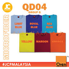 Klu kene dgn kosnyer sy akan bg designnye.tq. Oren Sport Unisex Round Neck Microfiber Quick Dry Jersey Lt Blue Royal Blue Sea Blue Yellow Maroon Orange Qd04 Shopee Malaysia