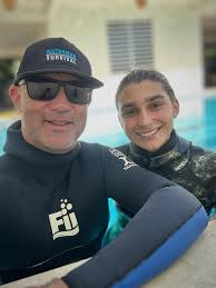 Dedication, commitment and persistence. @carobacardi joined us for the  Waterman Survival Extended Course in Rincón several years ago. She did very  well in the class and continued to show up to train
