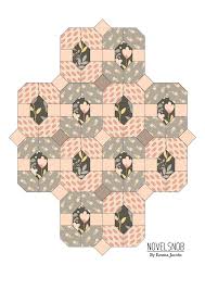 The page above is for 1.5 hexagons. Crafts Sue Daley 3 4 Inch Hexagon Template Epp English Paper Piecing Quilting