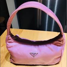 This designer handbag is the perfect size for your personal belongings and looks great. Pink Prada Nylon Bag Off 76 Www Amarkotarim Com Tr