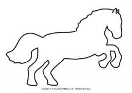 Horse Template 3 Animal Templates Animal Stencil Horse Template
