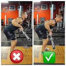 The Correctness Of The Rod Pulling To The Waist Workout Plan Gym Workout Gym Tips
