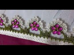 Lif Ipinden Ponponlu Igne Oyasi Modeli Youtube Crochet Edging Crochet Borders Embroidery Tutorials