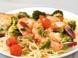 Sheet Pan Shrimp Scampi With Broccoli And Tomatoes Recipe Recipe Shrimp Scampi Recipe Seafood Recipes Scampi Recipe