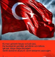 Mavi Gok Yuzunun Beyaz Kizil Susu Arif Nihat Asya Bayrak Goruntuler Ile Dalga Mavi Bayrak