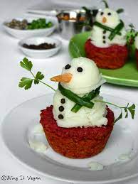 Mashed Potato Snowmen Christmas Food Food Xmas Food