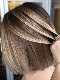 Even the subtlest touch of flattering highlights will make your pixie or bob irresistibly fabulous. Best Blonde Balayage Hair Color Contrasts To Try Nowadays Highlights Brown Hair Short Short Hair Balayage Balayage Hair