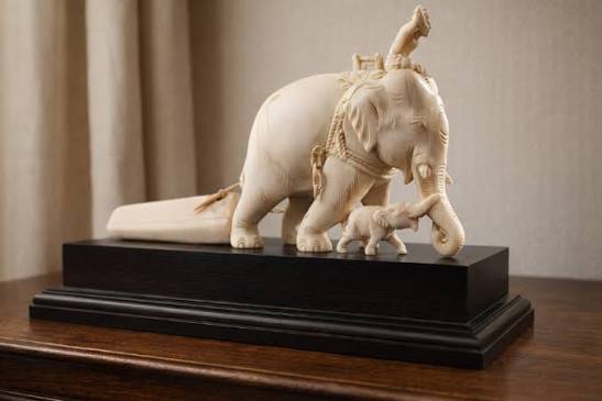 Proantic: Elephant In Ivory And His Cornac - Vietnam - XIXth Circa 185