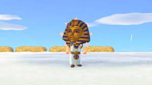 The king tut mask is a new diy item, which means it's something you'll have to craft yourself after your villager figures out the recipe. King Tut Mask Tripping How To Get Animal Crossing Acnh Gamewith