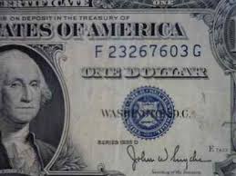 Uncirculated silver certificates from this year sell for slightly more at $2 to $4. Us Silver Certificate 1935 D Old Blue Seal 1 Dollar Bill Nice Note 433705681