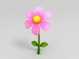 Low Poly Flower Flower Model Flower Shop Game Cartoon Styles