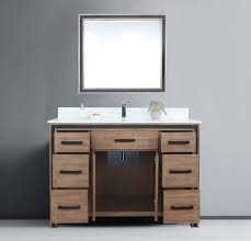 View our collection of beautiful modern bathroom vanities in many styles sized from 41 to 48. Lexora Ziva 48 Bath Vanity Color Rustic Barnwood Cultured Marble Top