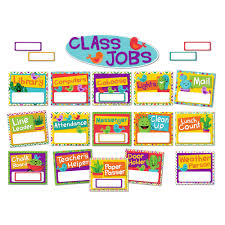 A Sharp Bunch Job Chart Mini Bulletin Board Set