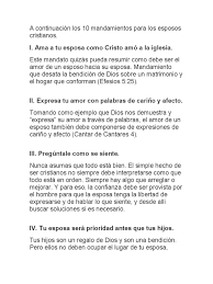 Descarga #gratis la tarjeta de #buenosdías que más te gusta o envíala vía whatsapp, facebook o instagram. Los 10 Mandamientos Para Los Esposos Cristianos Bendicion Amor