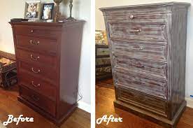 Before And After Dresser Updating Furniture By Faux Painting Bedroom Furniture Makeover Furniture Makeover Bedroom Makeover Diy