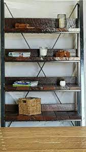 Steel And Reclaimed Wood Bookshelf By Pioneer Furniture Australia Wood Bookshelves Home Decor Home