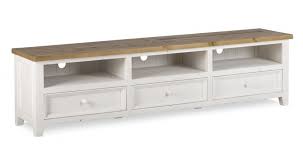 Voici un meuble tv aux lignes design, astucieux et très tendance avec son éclairage led intégré et son bandeau interchangeable. Meuble Tv Bas Rangement Bois Blanc Cesure 210x45x55cm