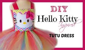 Hello Kitty Birthday Dress For 1 Year Old D I Y Hello Kitty Birthday Tutu Dress Tutorial With Images Hello Kitty Birthday Diy Birthday Tutu Hello Kitty Birthday Party