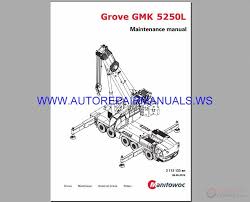 grove terrain crane gmk 5250l maintenance manual auto