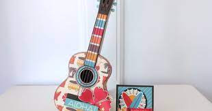 Diy Island Paradise Ukulele Gift Box Echo Park Paper Ukulele Gifts Paper Crafts