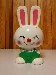 内藤ルネ うさぎ 貯金箱 陶器 昭和 レトロ ruｎeの1番目の画像 ルネ 昭和レトロ レトロ
