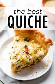 Learn How To Make The Perfect Quiche Recipe With Homemade Pie Crust Eggs Heavy Cream And Breakfast Quiche Recipes Quiche Recipes Easy Perfect Quiche Recipe